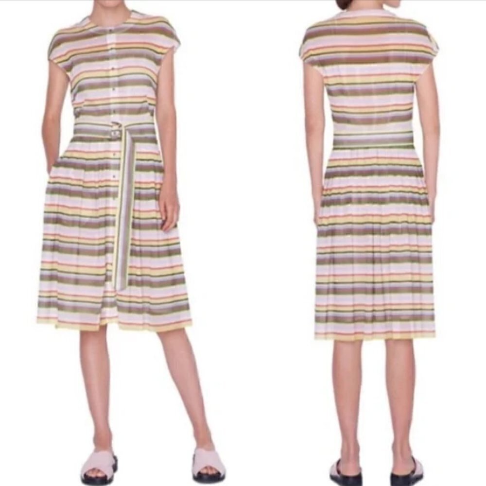 NWT Akris Punto Memphis Glass Multicolor  Dress
